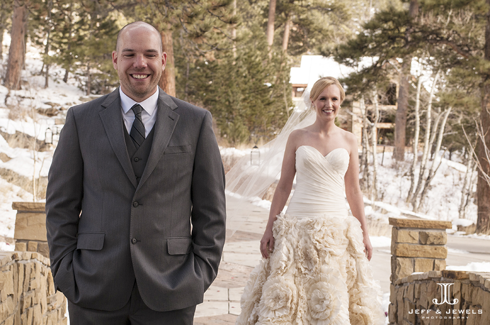 First Look wedding photography Estes Park