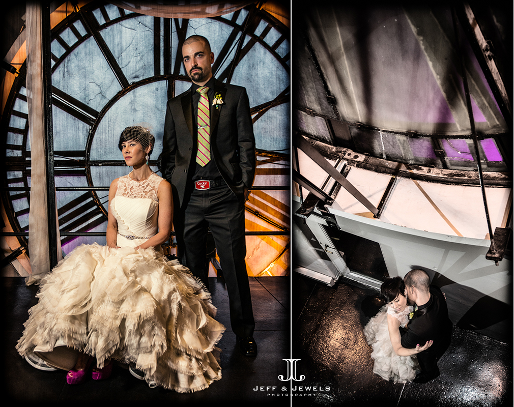 Denver wedding photographer at the Clock Tower