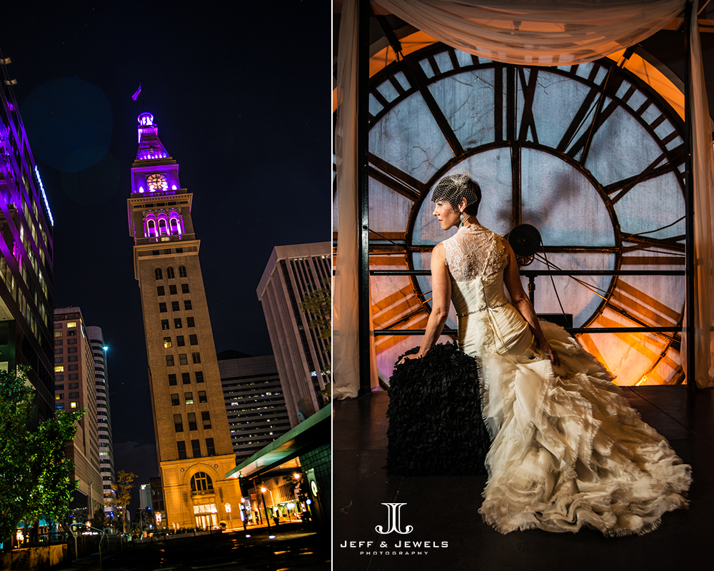 wedding photography at the Clock Tower Denver