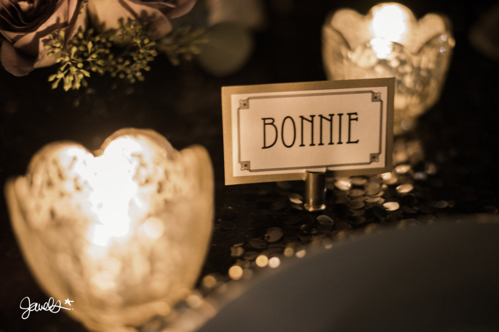 bonnie & clyde wedding detail 1