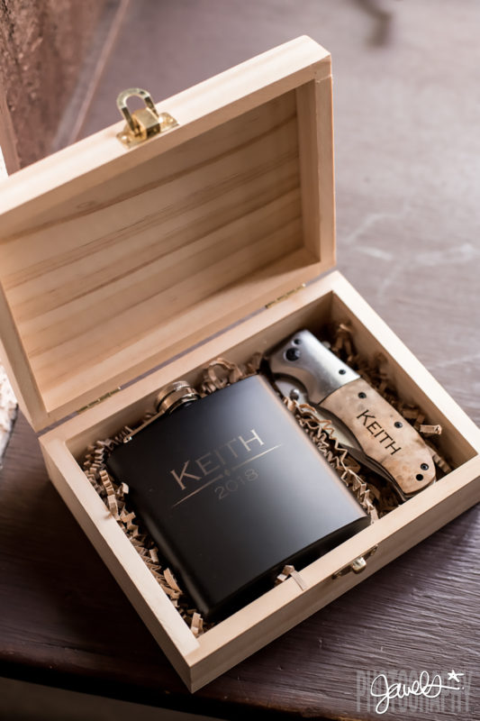 engraved box flask knift set groovy groomsmen gifts